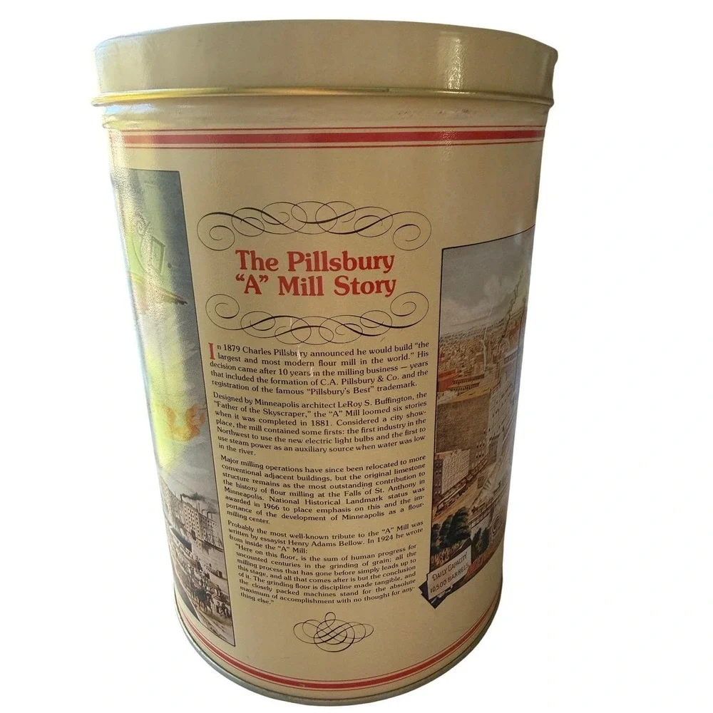 Vintage Pillsbury Heritage & Sun Giant Raisins Advertising Canister Set 1984